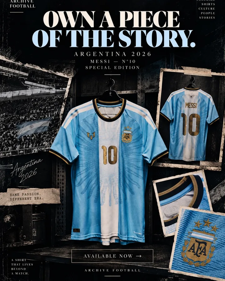 Own a piece of the story: Argentina 2026 Messi shirt